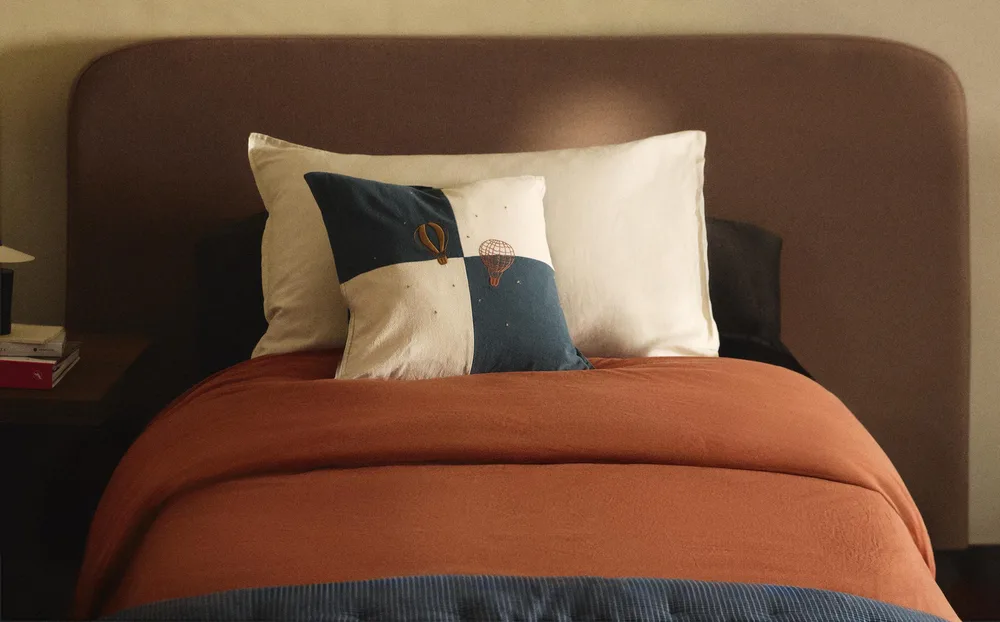 Пододеяльник Zara Home, хлопок 100%, однотонный, 2615/088