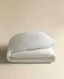 Пододеяльник Zara Home хлопок, лён 100%, однотонный, 6116/088 — фото 5