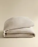 Пододеяльник Zara Home хлопок, лён 100%, однотонный, 6181/088 — фото 4