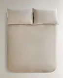 Пододеяльник Zara Home хлопок, лён 100%, однотонный, 6181/088 — фото 5
