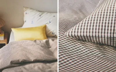 Пододеяльник Zara Home, хлопок 50%, тенсель 50%, в клетку, 2634/088