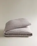 Пододеяльник Zara Home, хлопок 50%, тенсель 50%, в клетку, 2634/088 — фото 6