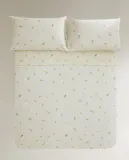 Пододеяльник Zara Home, лён 55%, хлопок 45%, с цветочным принтом, 7116/088 — фото 2