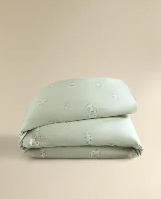 Пододеяльник Zara Home сатин, хлопок 100%, с цветочным принтом, 7110/088