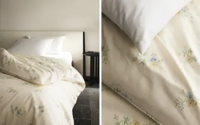 Пододеяльник Zara Home сатин, хлопок 100%, с цветочным принтом, 7111/088