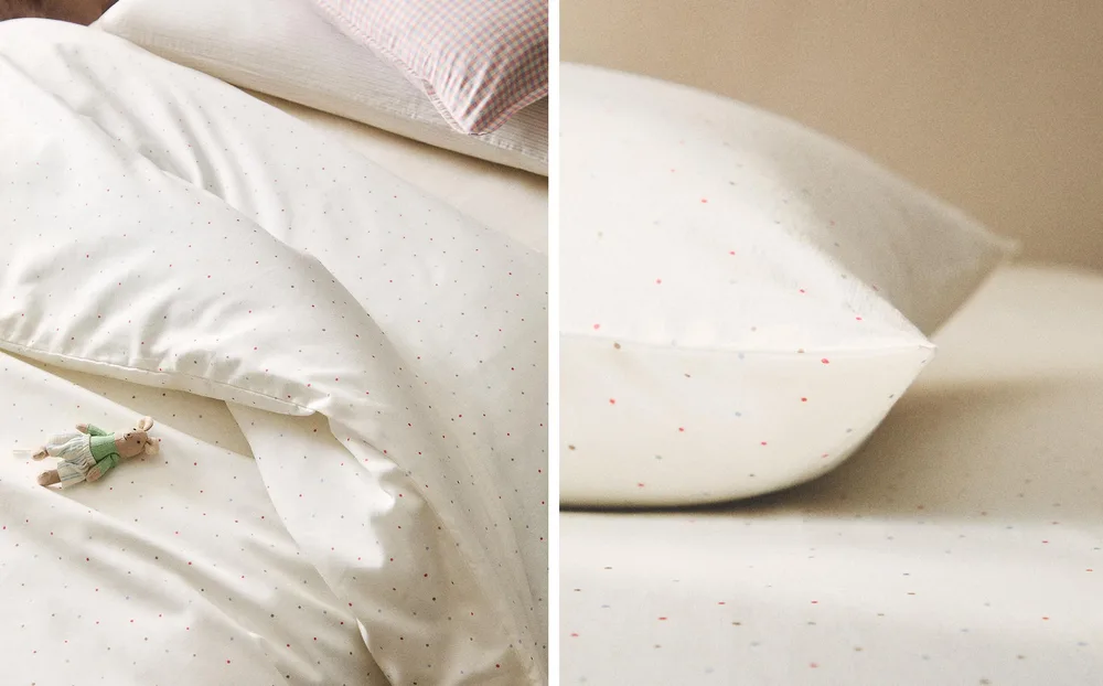 Пододеяльник Zara Home, лён 55%, хлопок 45%, однотонный, 2645/088