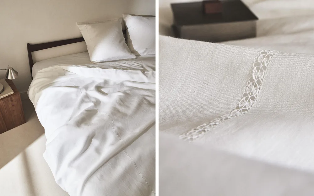 Пододеяльник Zara Home, лён 100%, однотонный, 5190/088