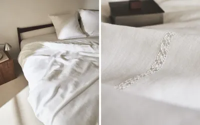 Пододеяльник Zara Home, лён 100%, однотонный, 5190/088