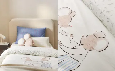 Пододеяльник Zara Home, хлопок 100%, с цветочным принтом, 2631/088