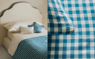 Пододеяльник Zara Home, хлопок 100%, в клетку, 1660/088