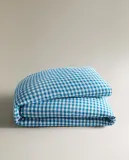 Пододеяльник Zara Home, хлопок 100%, в клетку, 1660/088 — фото 6