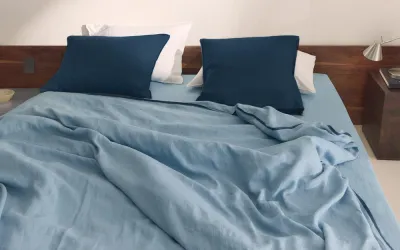 Пододеяльник Zara Home хлопок, лён 100%, однотонный, 4126/088
