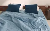 Пододеяльник Zara Home хлопок, лён 100%, однотонный, 4126/088 — фото 1