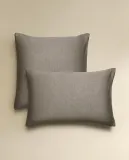 Наволочка Zara Home, хлопок 100%, однотонный, 5151/091 — фото 7
