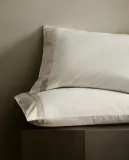 Наволочка Zara Home сатин, хлопок 100%, однотонный, 6117/091 — фото 2
