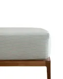 Простыня на резинке Zara Home фланель, хлопок 100%, в полоску, 2611/900 — фото 7