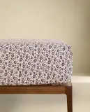 Простыня на резинке Zara Home, хлопок 100%, с цветочным принтом, 2606/900 — фото 3