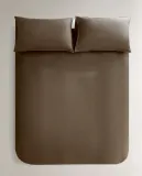 Пододеяльник Zara Home сатин, хлопок 100%, однотонный, 6173/088 — фото 8