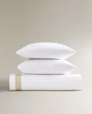 Пододеяльник Zara Home, хлопок 95%, лён 6%, однотонный, 9136/088 — фото 1