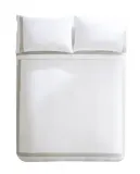 Пододеяльник Zara Home, хлопок 95%, лён 6%, однотонный, 9136/088 — фото 5