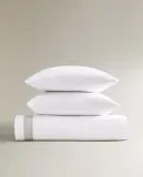 Пододеяльник Zara Home, хлопок 95%, лён 6%, однотонный, 9136/088 — фото 7