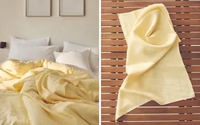 Пододеяльник Zara Home хлопок, лён 100%, однотонный, 3115/088