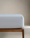 Простыня на резинке Zara Home, хлопок 100%, в полоску, 2603/900 — фото 3