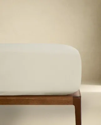 Простыня на резинке Zara Home перкаль, хлопок 100%, однотонный, 2100/900
