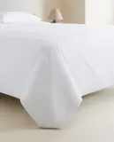 Простыня на резинке Zara Home перкаль, хлопок 100%, однотонный, 0020/095 — фото 7