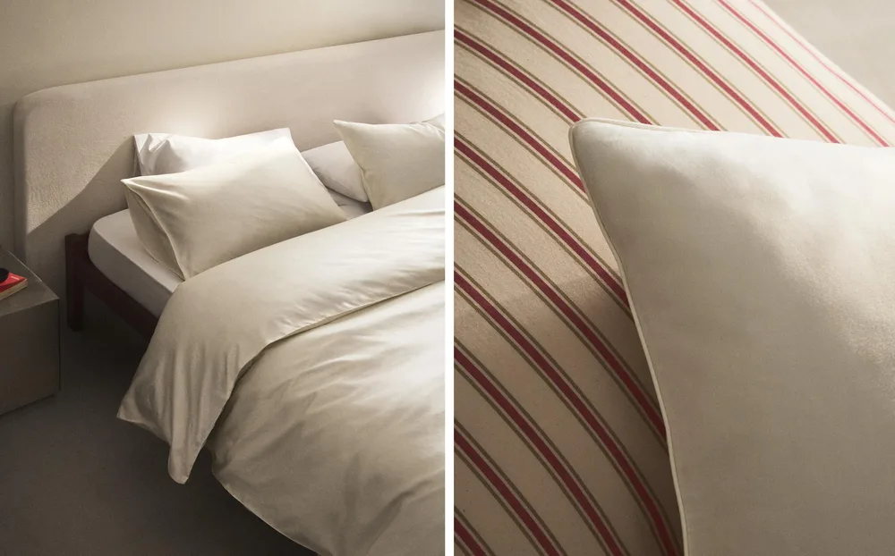Пододеяльник Zara Home сатин, хлопок 100%, однотонный, 0056/088