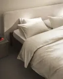 Пододеяльник Zara Home сатин, хлопок 100%, однотонный, 0056/088 — фото 7