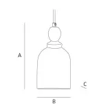 Zara Home Потолочный светильник, цвет бежевый, 24 см — фото 4