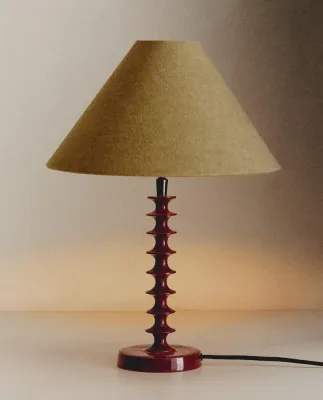 Zara Home Настольная лампа, цвет бордовый, 42.5 см