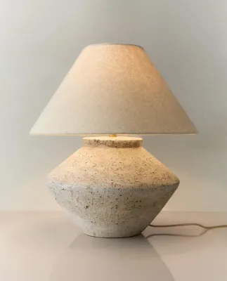Zara Home Настольная лампа, цвет экрю/белый, 32 см