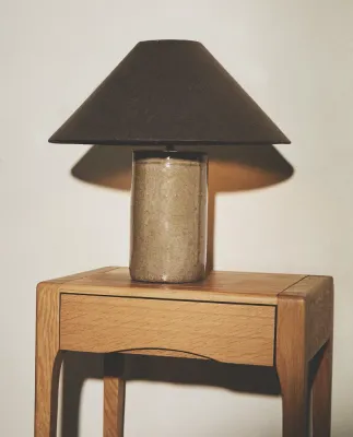 Zara Home Настольная лампа, цвет шоколадно-коричневый, 40.5 см