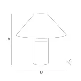 Zara Home Настольная лампа, цвет шоколадно-коричневый, 40.5 см — фото 2