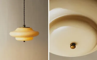 Zara Home Потолочный светильник, цвет ванильный, 20 см