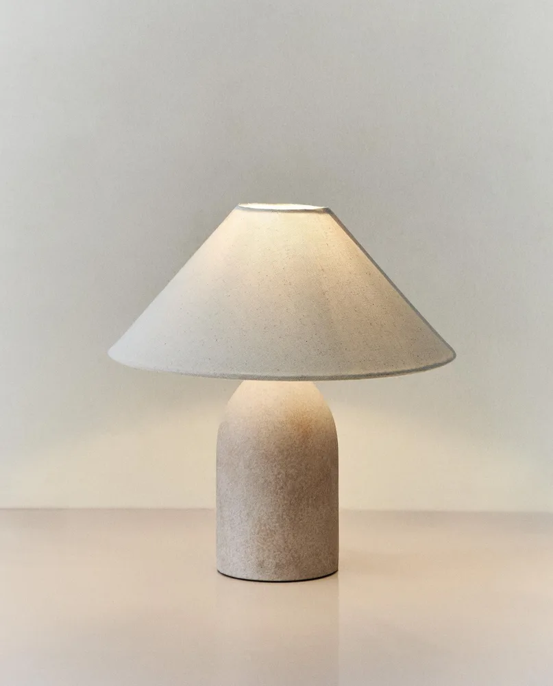 Zara Home Настольная лампа, цвет экрю, 31.5 см