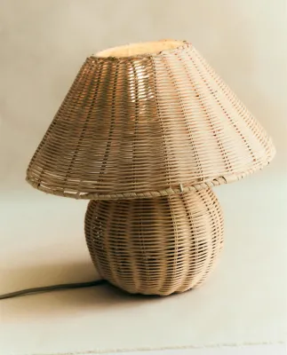 Zara Home Настольная лампа, цвет светло-бежевый, 21.5 см · 5605/047