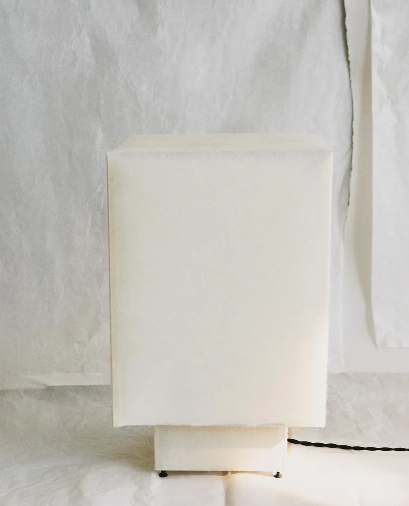 Zara Home Настольная лампа, цвет экрю, 40 см