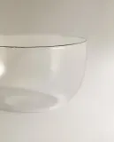 Zara Home миска из боросиликатного стекла, цвет серебристый, 9.5 см — фото 2