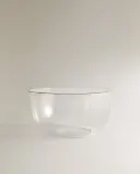 Zara Home миска из боросиликатного стекла, цвет серебристый, 9.5 см — фото 6