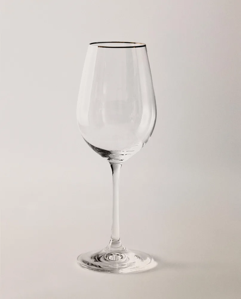 Zara Home рюмка из стекла, цвет серебристый, 22.3 см