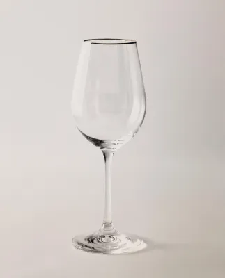 Zara Home рюмка из стекла, цвет серебристый, 22.3 см