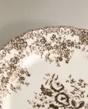 Zara Home набор столовой посуды из фаянса, цвет коричневый, 27 см — фото 3