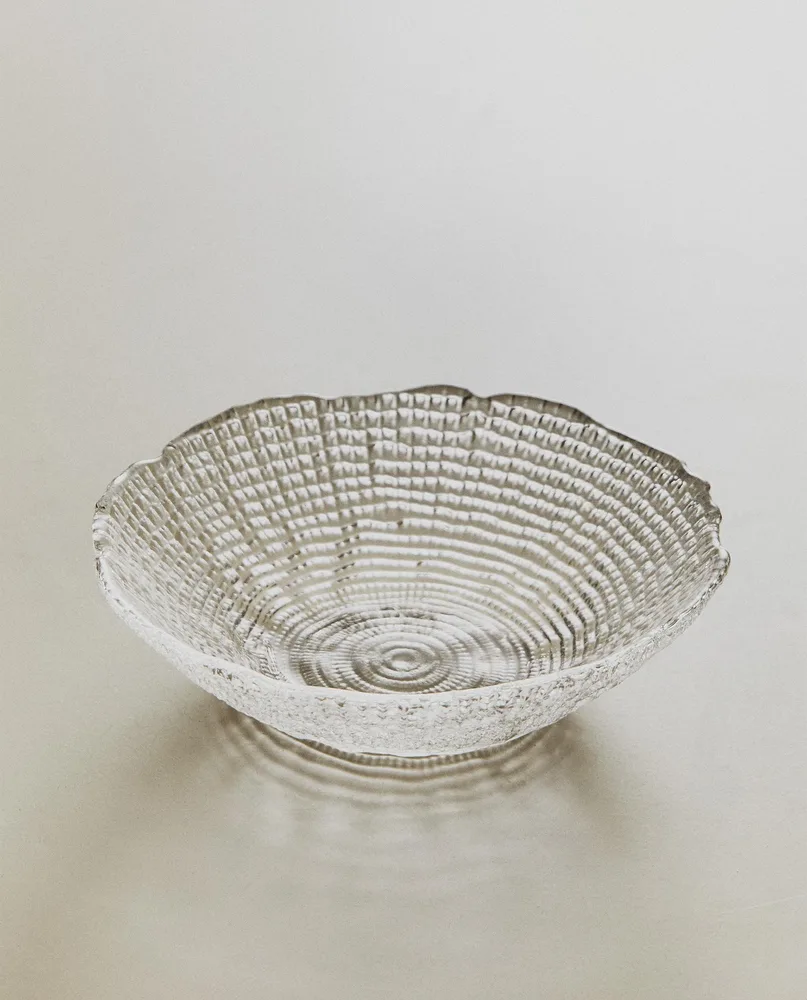 Zara Home салатник из стекла, цвет прозрачный, 16 см