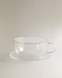 Zara Home чайная пара из боросиликатного стекла, цвет серебристый, 16 см — фото 6