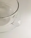 Zara Home чайная пара из боросиликатного стекла, цвет серебристый, 16 см — фото 7