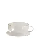 Zara Home чайная пара из боросиликатного стекла, цвет серебристый, 16 см — фото 8