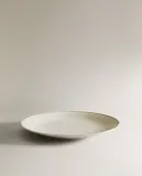 Zara Home набор столовой посуды из каменной керамики, цвет бежевый, 27 см — фото 3